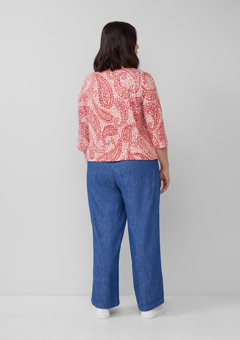 Shirt aus Viskosestretch in O-Shape