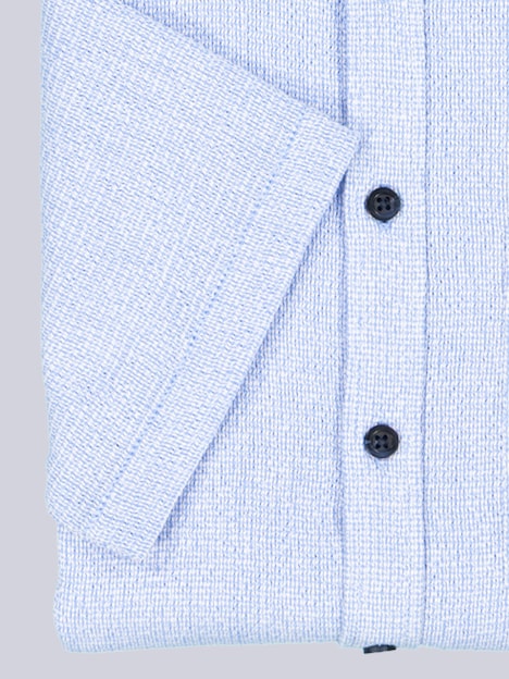 Herren Kurzarm-Hemd uni , Hellblau