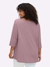 3/4-Arm-Shirt 3/4-Arm-Shirt mit Cut-out vorn 3/4-Arm Uni Ohne Kragen