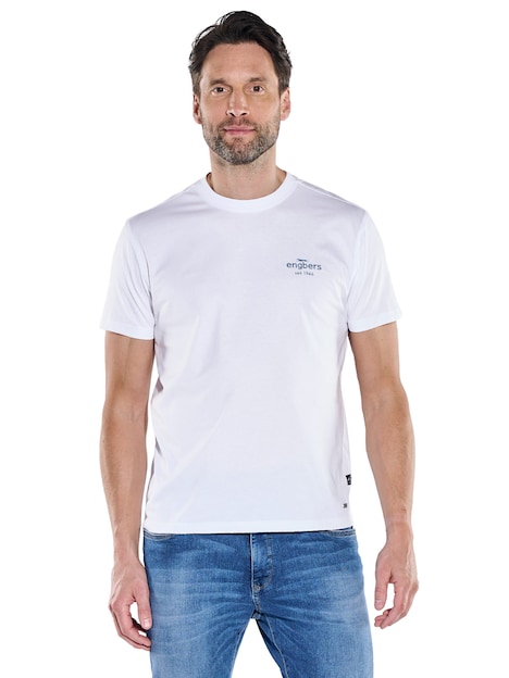 Herren Jubiläums T-Shirt , Reinweiss
