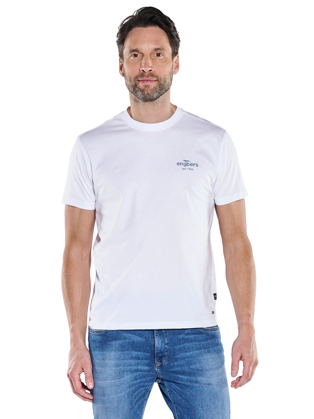 Herren Jubiläums T-Shirt , Reinweiss