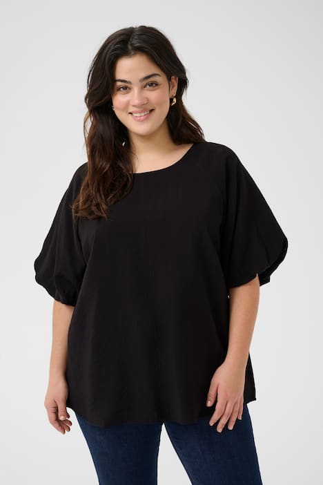 Kurzarm-Bluse Regular fit