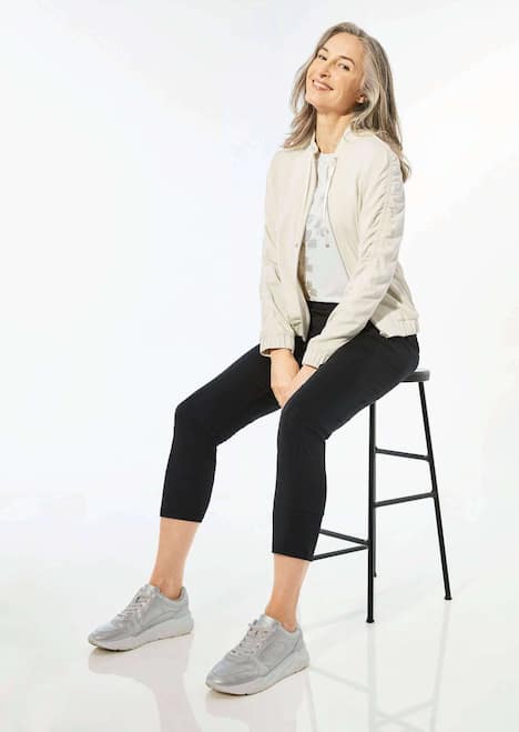 Blouson mit klassischen Details