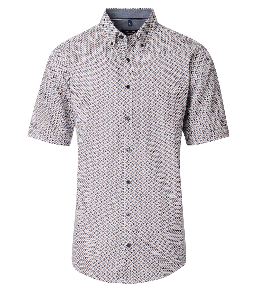 CASAMODA Freizeithemd Kurzarm Print Casual Fit
