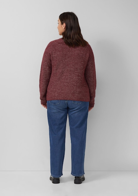 Weicher Strickpullover im Relaxed Fit mit V-Ausschnitt