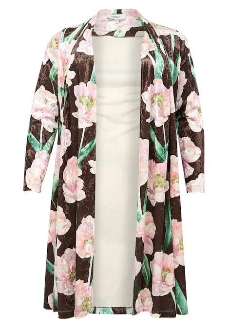 Strickjacke mit Druck