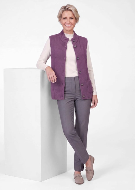 Gebreid vest met knoopsluiting