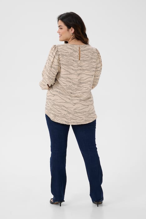 Langarm-Bluse Regular fit