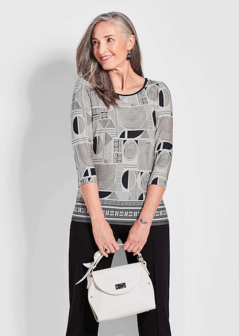Elegantes Oberteil mit Allover-Muster