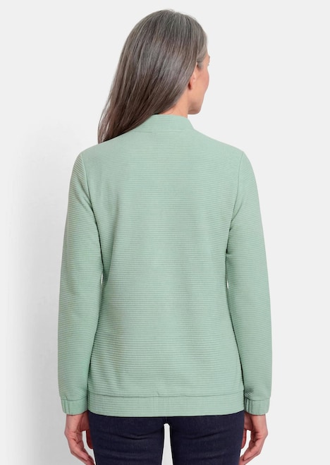 Jerseyjacke mit Ottomanstruktur
