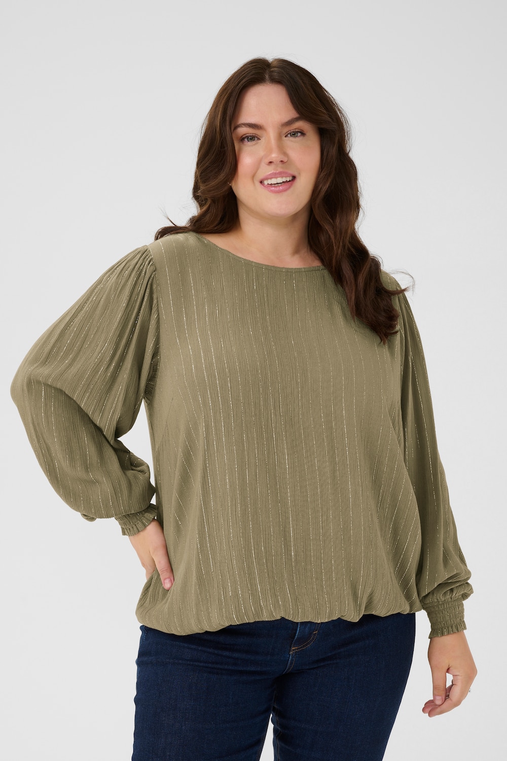 Langarm-Bluse Regular fit