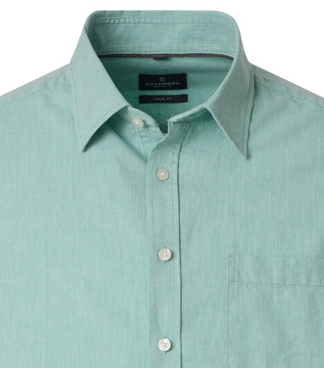 Leinenhemd uni Casual Fit