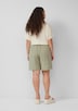 Shorts aus Leinen-Viskose-Mix