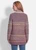 Jacquard-vest met sjaalkraag