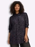 Bluse Rüschenbluse mit Bubikragen und Blümchenprint Langarm Hemdblusenkragen