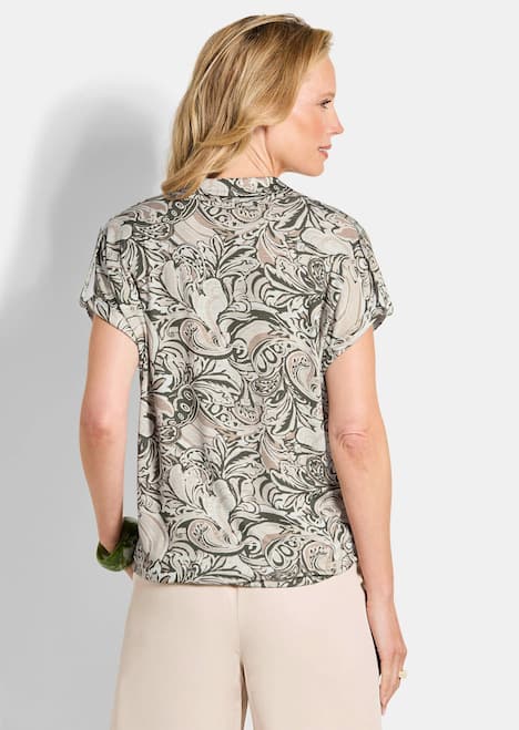 Blusenshirt mit Paisley-Muster