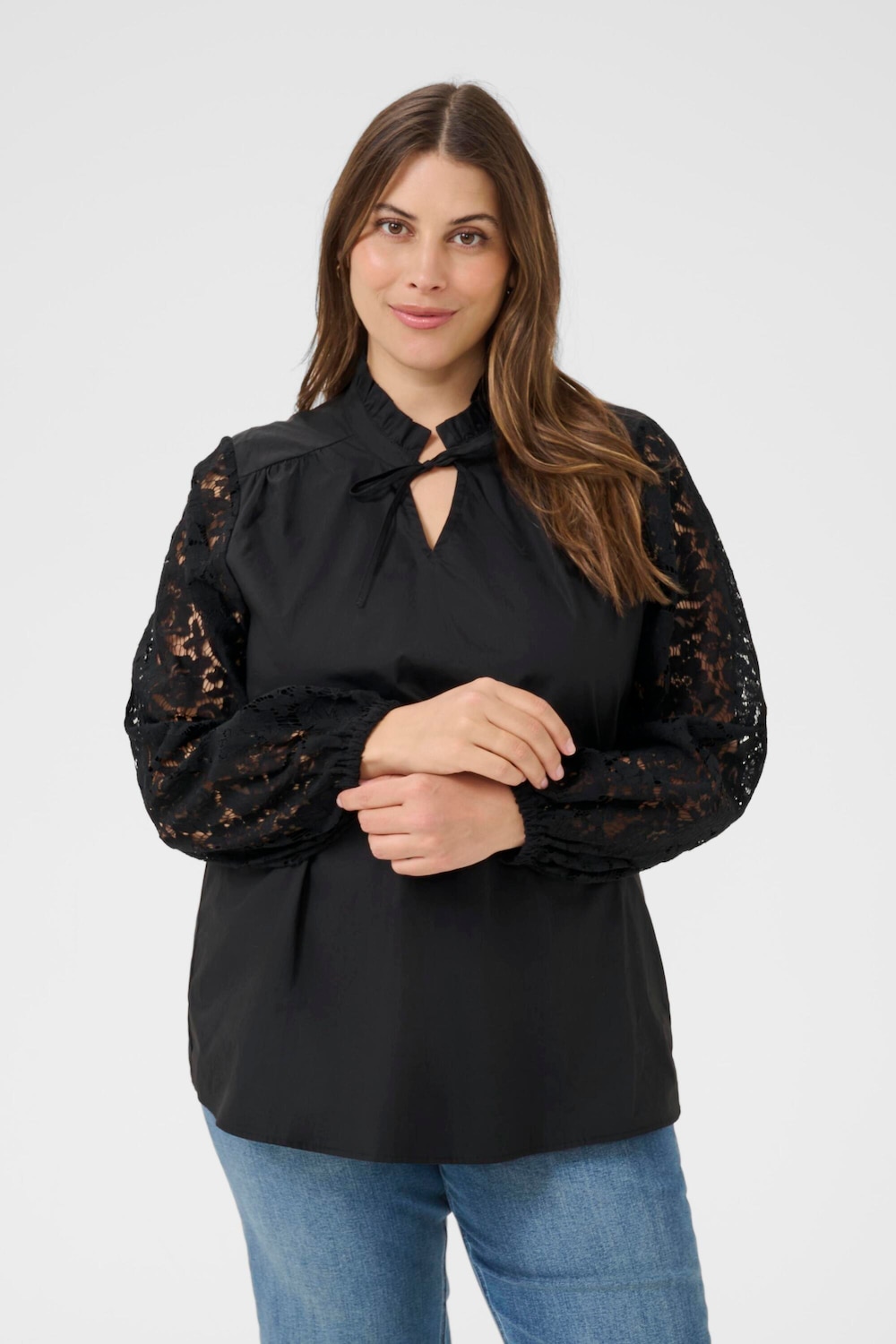 Langarm-Bluse Regular fit