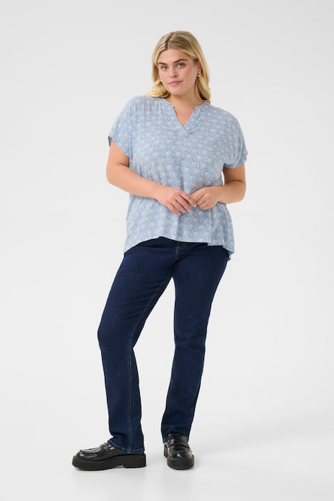 Kurzarm-Bluse Regular fit