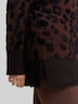 Loose Fit Cardigan mit Leo-Muster