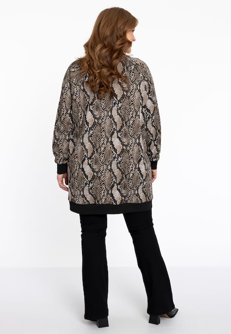 Jacke mit Schlangenprint