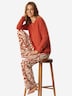 Schiesser Damen Pyjama Selected Premium terracotta