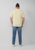 Flammgarn-T-Shirt mit Brusttasche und offenen Kanten