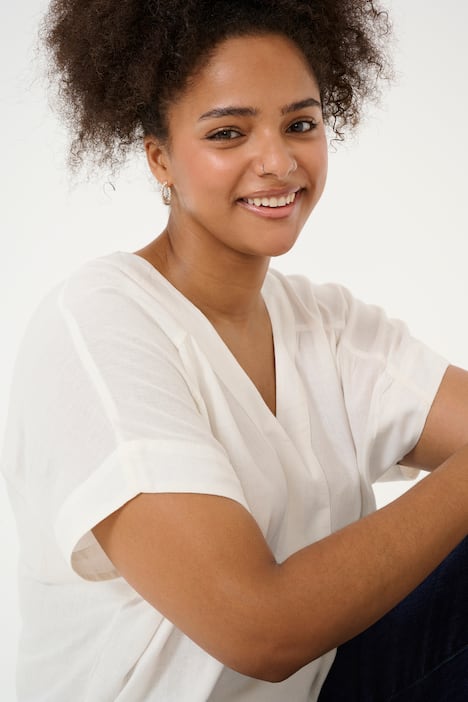 Kurzarm-Bluse Loose fit