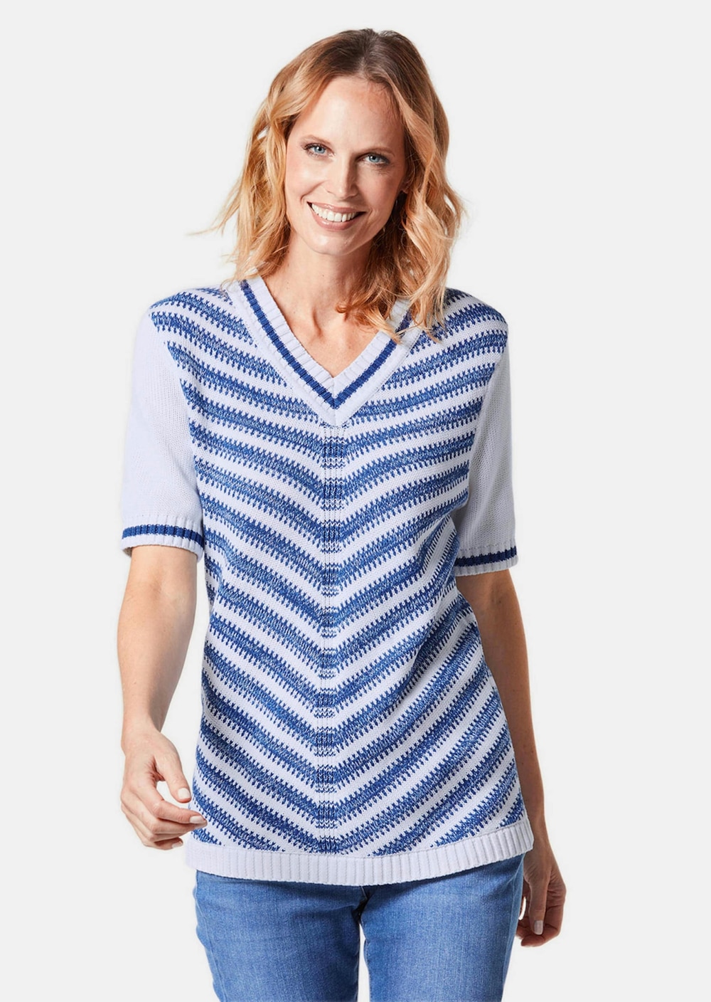 Pullover mit V-Ausschnitt
