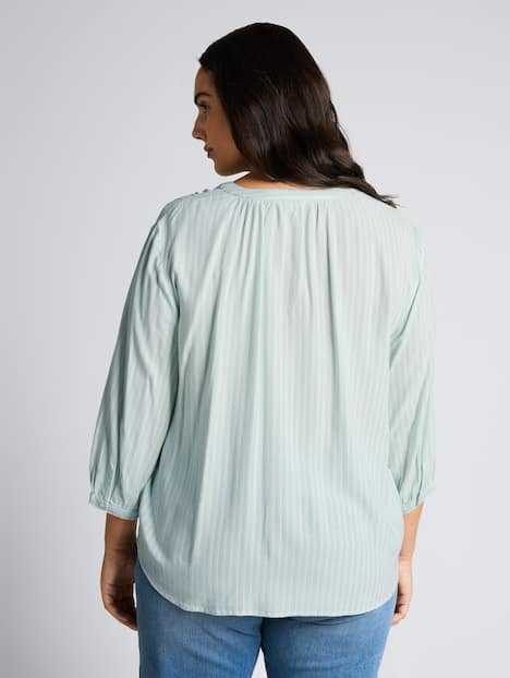 Bluse mit Streifenmuster