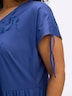 Kleid Kurzarm Ohne Kragen