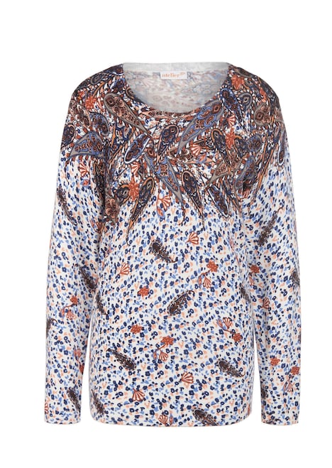 Trui met ornamentele print