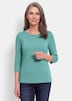 Basic shirt met boothals