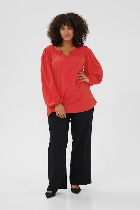 Langarm-Bluse Regular fit