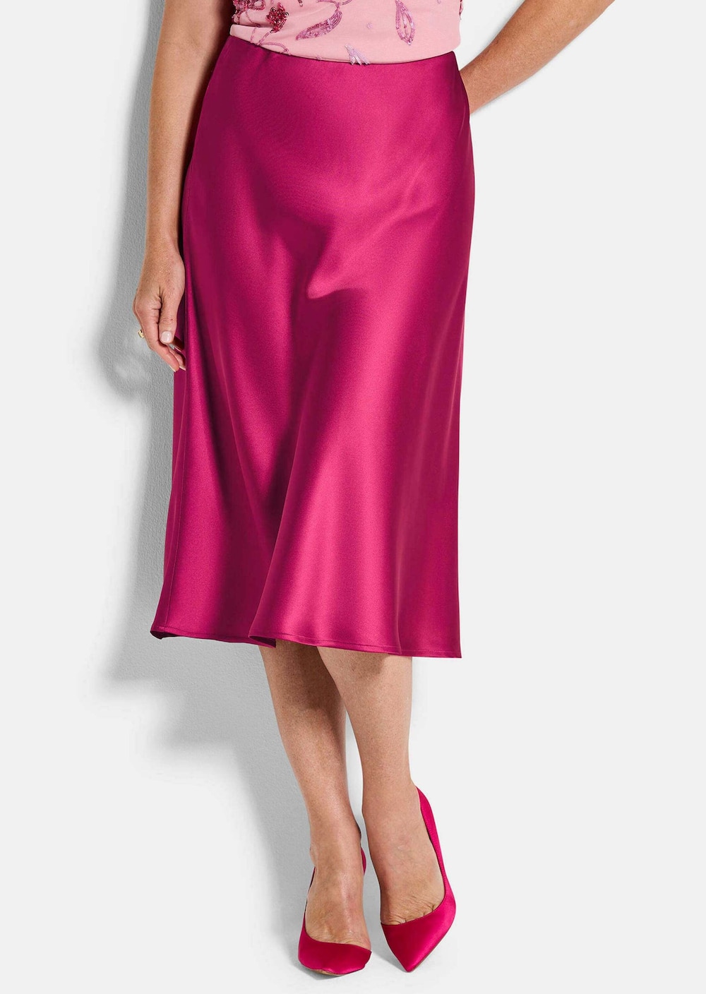 Eleganter Midirock mit Schlupfbund