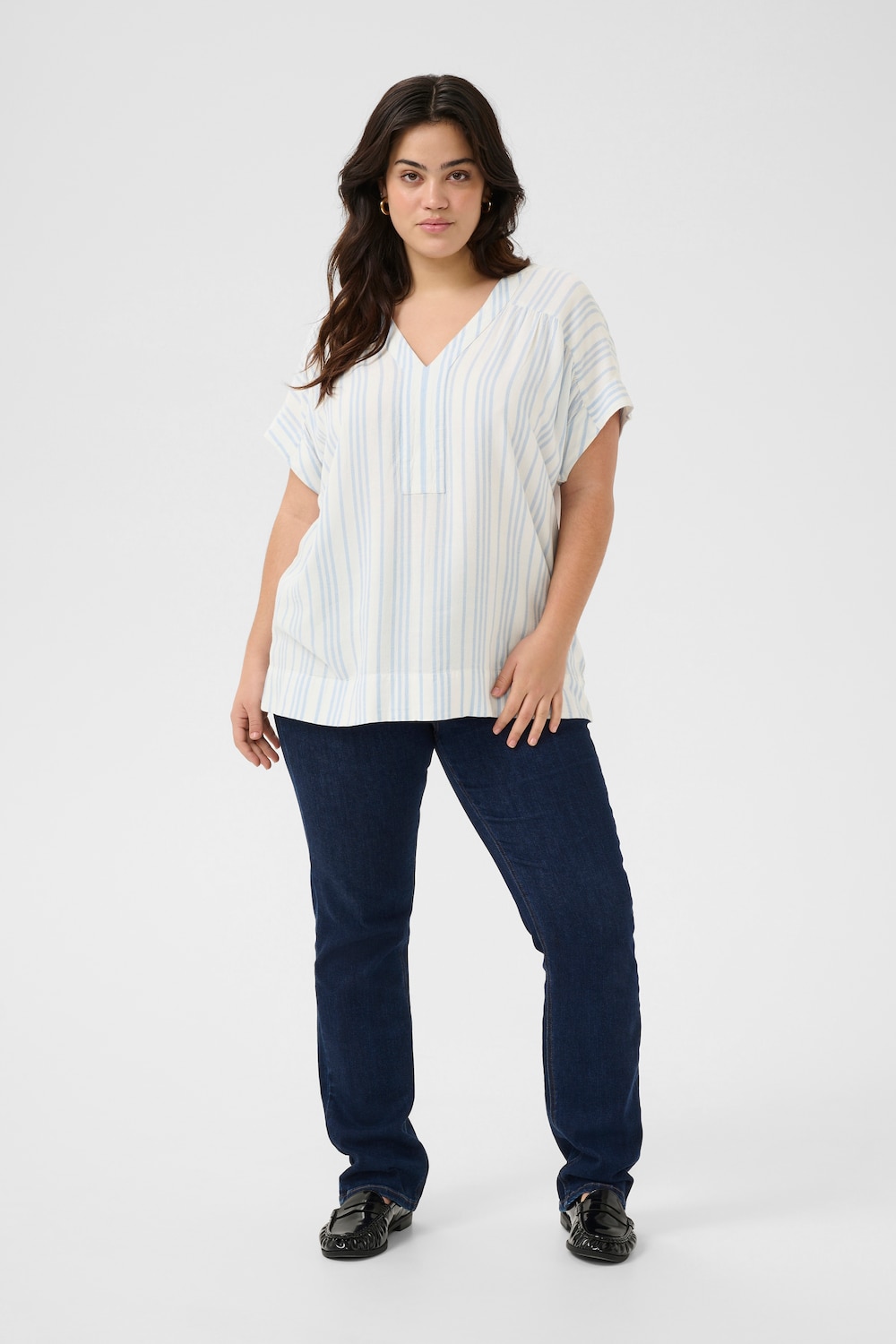 Kurzarm-Bluse Loose fit