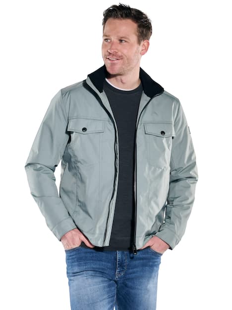 engbers Herren Funktionsjacke im Jeansjacken-Style , Gruen