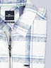 Herren Overshirt mit Reißverschluss , Hellblau