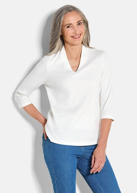 Basic-Shirt aus Interlock-Jersey
