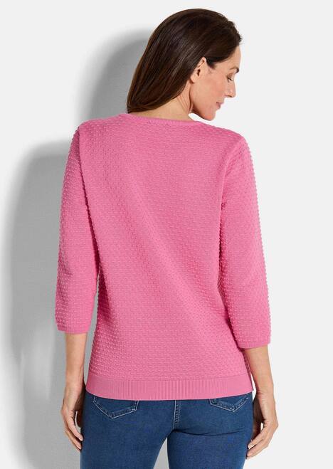 GOLDNER Trui Tricot pullover met stippenmotief