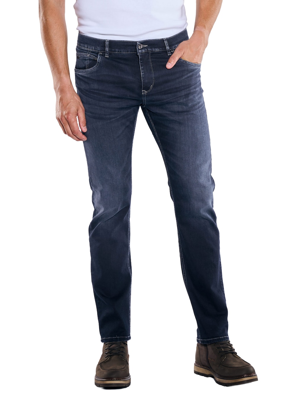 Herren Jeans 5-Pocket Superstretch , Saphirblau