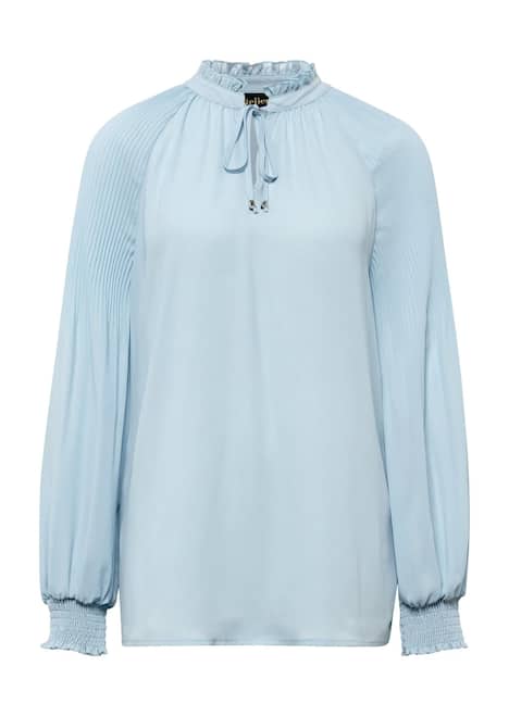 Bluse mit plissierten Ärmeln