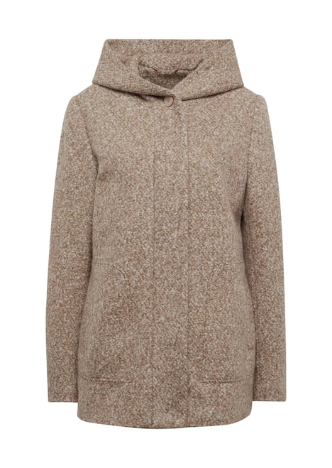 Unentbehrliche Boucle-Jacke mit feinen Details