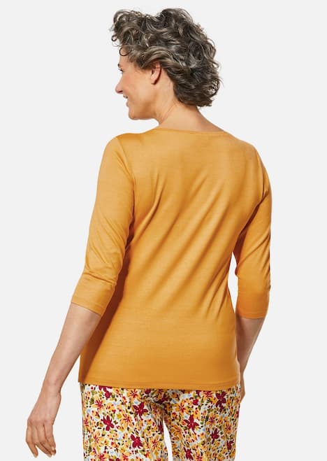 Trageangenehmes Viskoseshirt mit Elasthan