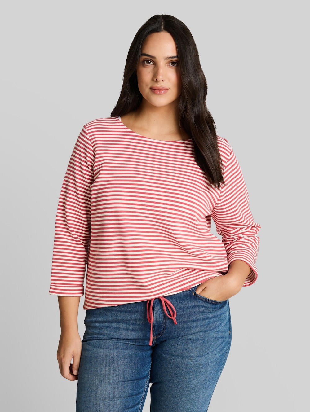 Langarmshirt mit Knopf-Details