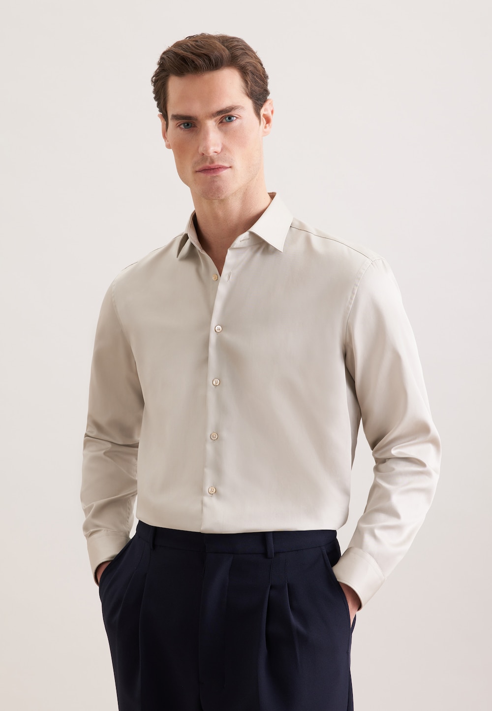 Herren Business Hemd - Uni