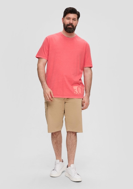 T-Shirt mit Label-Print