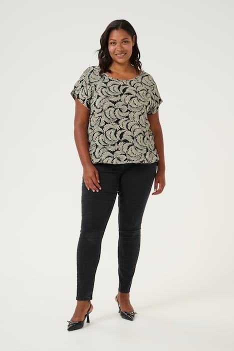 Kurzarm-Bluse Regular fit