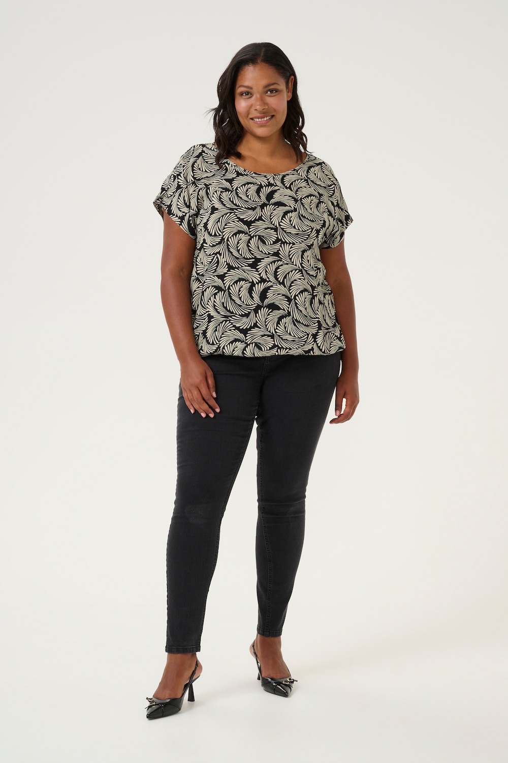 Kurzarm-Bluse Regular fit