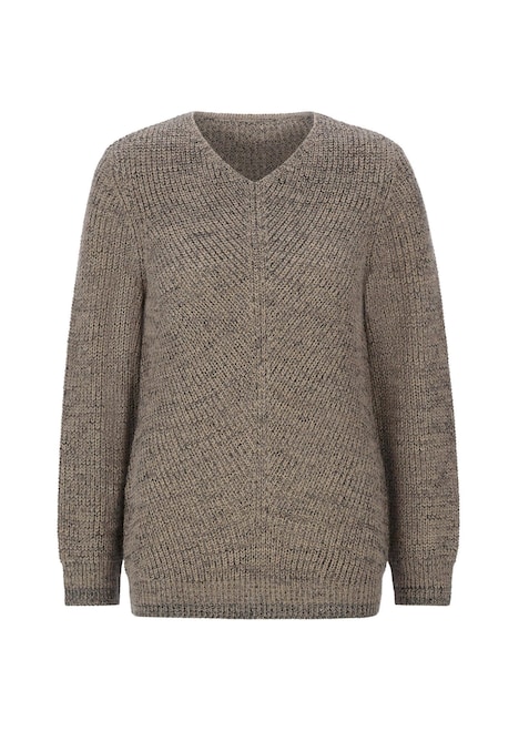 Strickpullover mit V-Ausschnitt