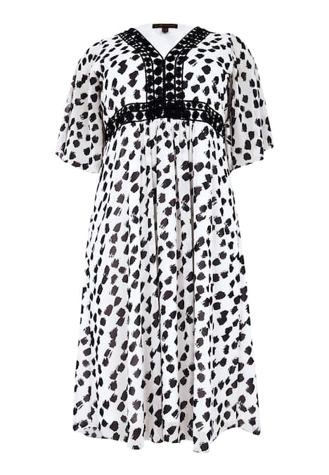 Jurk met stippenprint